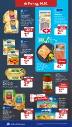 Gazetka promocyjna AldiSud - NÄCHSTE WOCHE - Gazetka - ważna od 15.10 do 15.10.2022 - strona 30 - produkty: aldi, Alpenhain, aqua, basilikum, butter, Butterschmalz, Cap, capri-sun, cheddar, eis, elle, filet, filets, fol epi, forelle, gin, Käse, kerrygold, lachs, malz, matjes, Matjesfilet, matjesfilets, Mirácoli, mozzarella, Nordsee, orange, pasta, pasta-sauce, pizza, Rauch, reis, rel, sauce, Schmalz, schnittkäse, Sylter, teller, Ti, vita, würfel