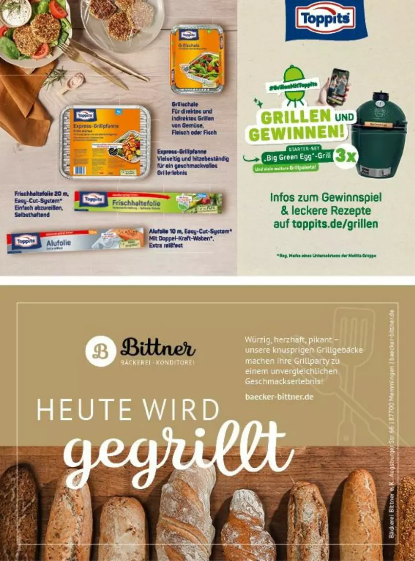 Aktueller Prospekt Vmarkt - Prospekte - von 12.06 bis 26.06.2024 - strona 33 - produkty: elle, gewinnspiel, grill, rezept, rezepte, Ria, toppits