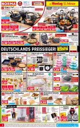 Gazetka promocyjna Norma - Norma - Gazetka - ważna od 19.02 do 19.02.2024 - strona 2 - produkty: auer, Backform, backofen, bambus, Bau, baumwolle, Bebe, besteck, blume, blumen, Brettchen, bürste, bürsten, decke, Deckel, dell, Donut, edelstahl, eis, elle, esmara, fleisch, Fleischtopf, Frottiertücher, geschirr, geschirrtücher, gin, Glasdeckel, grill, hochglanz, Holz, Kochtopf, korb, küche, Küchen, kuchen, Küchenhelfer, Küchenschürze, Läufer, lebensmittel, LG, maille, mitteldecke, Mode, natur, ndk, obst, Ofen, pfanne, pfannen, Reinigung, reis, reiss, ring, saft, sandwich, schneidebrett, schubladen, schuhe, Schürze, schüssel, sim, snack, sonnenblume, sonnenblumen, Spiele, Springform, Spülbeckeneinlage, steak, tasse, tee, teller, Ti, tisch, tischdecke, tischläufer, Tischwäsche, topf, trolli, tuc, tücher, überhitzungsschutz, wachstuch, Waffeleisen, wolle