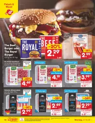 Gazetka promocyjna Netto Marken-Discount - Filial-Angebote - Gazetka - ważna od 05.11 do 05.11.2022 - strona 18 - produkty: beef, bestpreis, bio, burger, Cabanossi, eis, fleisch, gin, hackfleisch, minutensteaks, ndk, reis, rind, rinder, schwein, schweine, steak, steaks, Ti, usb, wein, weine, wurst, wurst in selbstbedienung