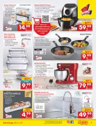 Gazetka promocyjna Netto Marken-Discount - Filial-Angebote - Gazetka - ważna od 05.11 do 05.11.2022 - strona 7 - produkty: angebot, armatur, auto, backofen, Becher, besteck, braten, edelstahl, eier, Eierkocher, eis, elle, frischhaltedosen, fritteuse, herdarten, Kocher, küche, Küchen, küchenmaschine, Messbecher, mikrowelle, Ofen, pfanne, pfannen, pommes, reis, Rührschüssel, schüssel, steckdose, Ti, tisch, und pfanne, wasser, ZTE