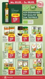 Gazetka promocyjna Aldi Nord - Von Montag - Gazetka - ważna od 08.03 do 08.03.2025 - strona 10 - produkty: aldi, angebot, angebote, aus der tiefkühlung, beutel, bio, bio gemüse, blume, blumen, blumenöl, eier, eis, flasche, geback, gewürz, gin, Ofen, olive, oliven, pasta, pizza, pommes, reis, sirup, sonnenblume, sonnenblumen, sonnenblumenöl, Spezi, steinofen, Ti, tiefpreis, trolli, wiener, ZTE