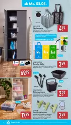 Gazetka promocyjna Aldi Nord - Von Montag - Gazetka - ważna od 08.03 do 08.03.2025 - strona 16 - produkty: beutel, bürste, bürsten, Clin, Crofton, decke, Deckel, dell, elle, erde, flasche, gin, Klammern, Klarsichtbox, küche, Küchen, lamm, Löffel, Mode, Ria, Schrank, schüssel, Tasche, taschen, Ti, ZTE