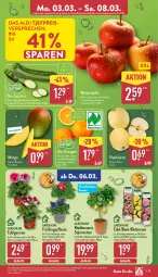 Gazetka promocyjna Aldi Nord - Von Montag - Gazetka - ważna od 08.03 do 08.03.2025 - strona 27 - produkty: aldi, angebot, angebote, auer, Bau, Bauer, beutel, bio, bio-zucchini, Blüte, Brei, eier, eis, geranie, kulturtopf, lavendel, LG, mango, Nashi, orange, orangen, pflanze, Primeln, reis, Ti, topf, trolli, zucchini