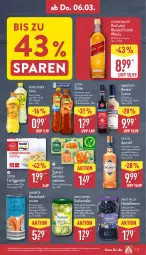 Gazetka promocyjna Aldi Nord - Von Montag - Gazetka - ważna od 08.03 do 08.03.2025 - strona 31 - produkty: amaro, aperitif, beere, beeren, blended scotch, blended scotch whisky, burger, eis, eistee, elle, fertiggericht, flasche, frosta, gerolsteine, gerolsteiner, gewürz, gin, gurke, gurken, gurkensalat, heidelbeere, heidelbeeren, ingwer, johnnie walker, limo, lipton, rama, ramazzott, ramazzotti, salat, schwein, schweine, scotch, scotch whisky, spinat, steiner, tee, teller, Ti, wein, weine, whisky, zott, ZTE, zucker