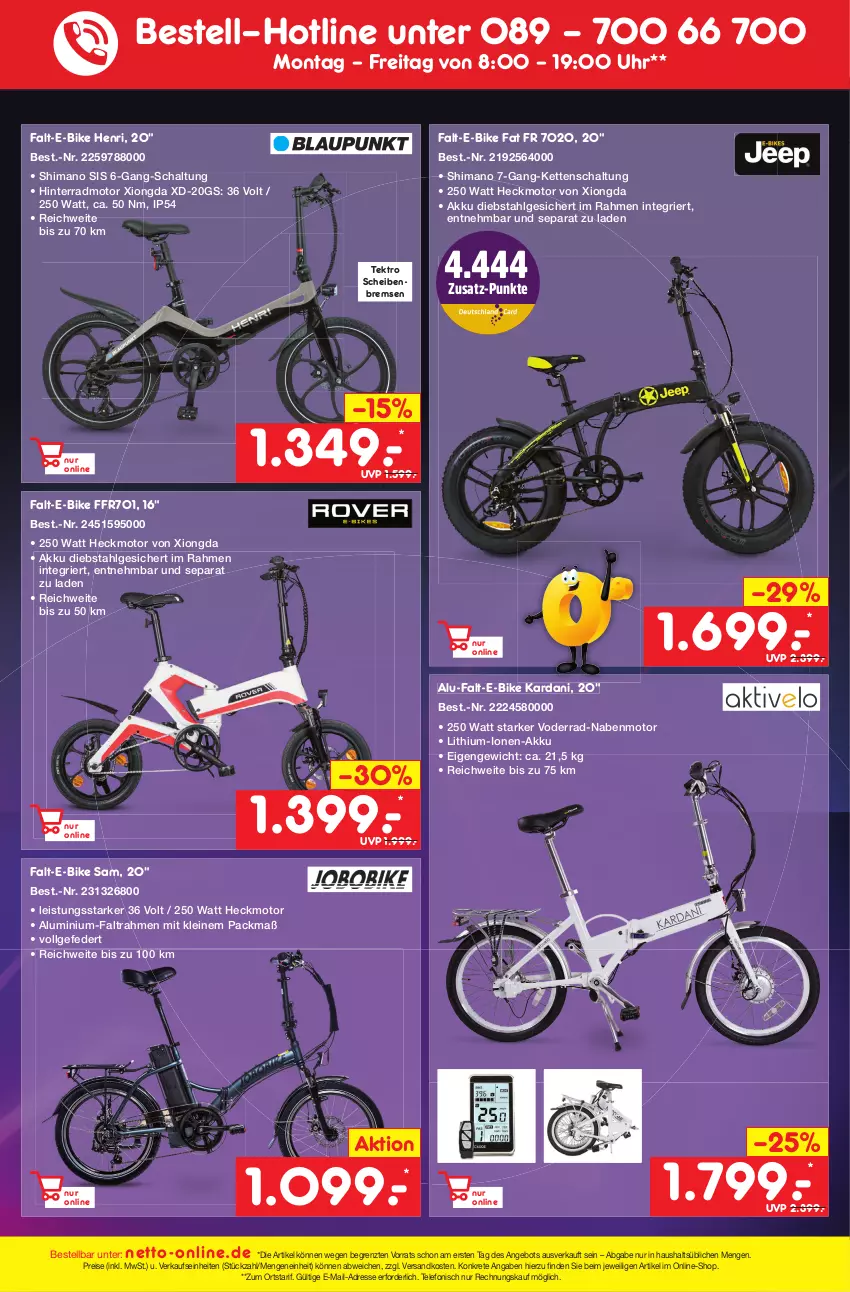 Aktueller Prospekt Netto Marken-Discount - Filial-Angebote - von 27.02 bis 04.03.2023 - strona 47 - produkty: akku, angebot, E-Bike, eis, Kette, leine, LG, ndk, reis, Schal, shimano, telefon, Ti, uhr, ZTE