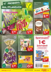 Gazetka promocyjna Netto Marken-Discount - Filial-Angebote - Gazetka - ważna od 04.03 do 04.03.2023 - strona 21 - produkty: angebot, auer, bestpreis, bier, bio, coupon, coupons, dauertiefpreis, eier, eis, ferrero, Ferrero Rocher, gelee, keks, kekse, Kinder, knoppers, nuss, nussriegel, raffaello, reis, riegel, schoko, schokolade, sofortrabatt, Ti, tiefpreis, Trüffel, ZTE