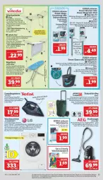 Gazetka promocyjna Marktkauf - Prospekt - Gazetka - ważna od 02.04 do 02.04.2022 - strona 33 - produkty: aeg, aqua, asti, auer, Bau, Bravo, bügel, Bügeleisen, bügeltisch, dampfbügeleisen, deka, eimer, eis, Elektro, elle, ente, hygienefilter, Klammern, laminat, lamm, latte, leine, LG, lieferservice, mikrofaser, Reinigung, reis, ring, schlauch, Spezi, Sport, Tasche, tefal, Teleskop, teller, Ti, tisch, Trockner, trolley, waschmaschine, waschmaschinen, wasser