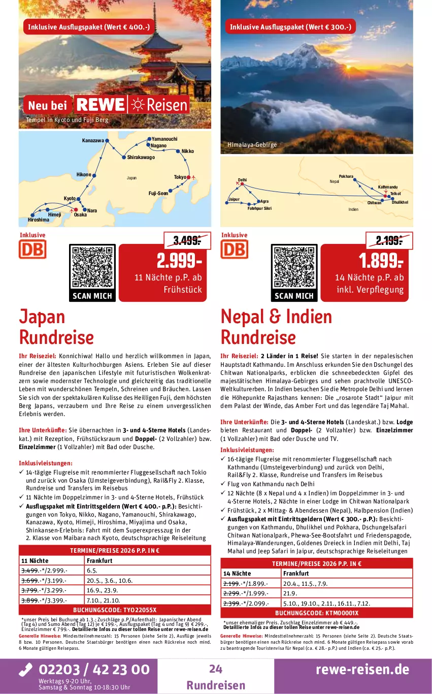 Aktueller Prospekt Rewe Reisen - Reiseprospekt - von 30.01 bis 27.02.2026 - strona 24 - produkty: Amber, Bad, buch, deutschsprachige reiseleitung, dusche, eis, elle, erde, HP, inklusivleistungen, Metro, Mode, Pago, reis, rel, rezept, saro, Ti, tisch, uhr, Yo