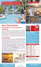 Gazetka promocyjna Rewe Reisen - Reiseprospekt - Gazetka - ważna od 27.02 do 27.02.2026 - strona 10 - produkty: angebot, asti, Bad, bett, Brei, buch, decke, deutschsprachige reiseleitung, dusche, eis, elle, ente, erde, Garten, hochland, inklusivleistungen, kaffee, Laufen, Liege, Mode, Mosquito, natur, pool, reis, rezept, Schal, severin, Sport, tee, Ti, tücher, uhr, ventilator, wasser, Wassersport