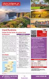 Gazetka promocyjna Rewe Reisen - Reiseprospekt - Gazetka - ważna od 27.02 do 27.02.2026 - strona 12 - produkty: Alwa, Bad, buch, decke, deutschsprachige reiseleitung, dusche, eis, Elektro, elle, fisch, fische, Fischer, Guinness, HP, inklusivleistungen, leine, Leuchte, leuchten, natur, rama, rasen, reis, reiseverlauf, rel, rezept, rum, Ti, Tiere, tisch, uhr, Weste, whiskey