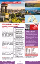 Gazetka promocyjna Rewe Reisen - Reiseprospekt - Gazetka - ważna od 27.02 do 27.02.2026 - strona 13 - produkty: arlo, Bad, buch, decke, deutschsprachige reiseleitung, dusche, eis, Elektro, elle, inklusivleistungen, Kilkenny, Meister, Metro, natur, Nordsee, pool, pril, rama, reis, reiseverlauf, rel, rwe, schott, Ti, tisch, uhr, usb, Weste, WICK