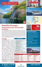 Gazetka promocyjna Rewe Reisen - Reiseprospekt - Gazetka - ważna od 27.02 do 27.02.2026 - strona 29 - produkty: alkohol, angebot, auer, Bad, balkonkabine, bett, Betten, bier, Brei, buch, diadem, drink, drinks, dusche, eis, elle, ente, erde, fenster, getränk, getränke, gin, Glastür, inklusivleistungen, kreuzfahrten, Liege, Mode, natur, Persona, pool, reis, reiseverlauf, rel, rwe, sonnenliege, Sport, steak, Sushi, Thea, Ti, uhr, wasser, wein