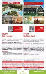 Gazetka promocyjna Rewe Reisen - Reiseprospekt - Gazetka - ważna od 27.02 do 27.02.2026 - strona 42 - produkty: axe, Bad, Bademantel, bett, Betten, bier, buch, dusche, eis, elle, ente, Garten, getränk, getränke, harman, inklusivleistungen, kaffee, kosmetik, küche, Küchen, kurtaxe, LG, Liege, mac, Mantel, ndk, pool, reis, rum, rwe, tee, Ti, tisch, uhr, wasser, wein, Whirlpool