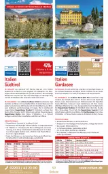 Gazetka promocyjna Rewe Reisen - Reiseprospekt - Gazetka - ważna od 27.02 do 27.02.2026 - strona 50 - produkty: apfel, asti, axe, Bad, buch, cin, decke, dusche, eis, ente, frühbucherpreise, Garten, inklusivleistungen, italien gardasee, kühlschrank, LG, Liege, limo, natur, pizza, pool, rama, reis, Ria, schlafsofa, Schrank, Sofa, Spezi, südwest, Ti, uhr, wein, wellnessbereich, Whirlpool