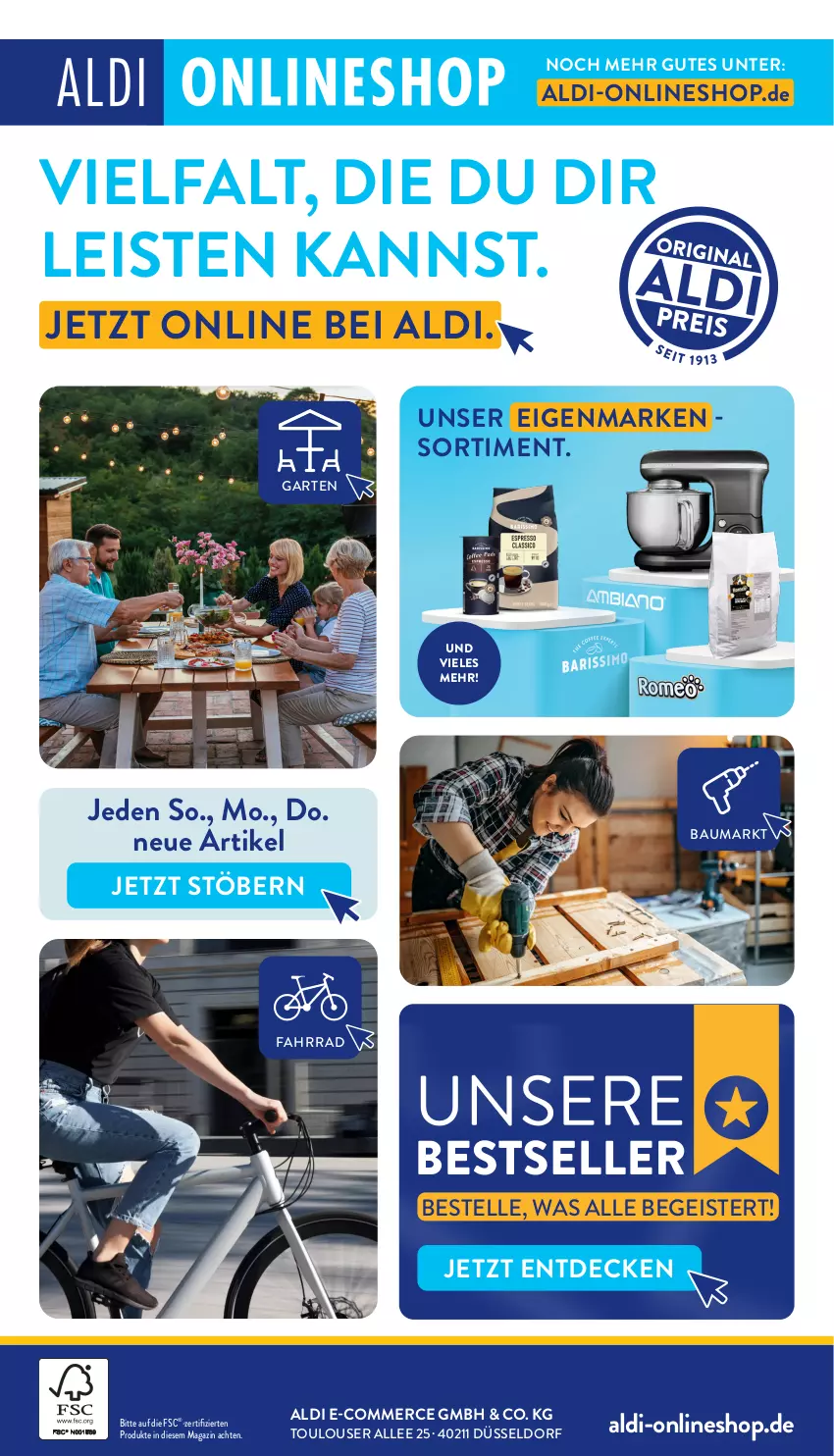 Aktueller Prospekt Aldi Nord - Von Montag - von 21.10 bis 26.10.2024 - strona 16 - produkty: aldi, Bau, decke, eis, elle, Fahrrad, Garten, magazin, Ti