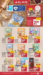 Gazetka promocyjna Aldi Nord - Von Montag - Gazetka - ważna od 26.10 do 26.10.2024 - strona 29 - produkty: aldi, backmischung, Bau, beutel, brownie, dessert, eier, eis, elle, frucht, haselnuss, mandel, mandeln, natur, nuss, orange, orangen, perlen, reis, Schal, Schale, teller, Ti, würfel, ZTE