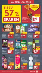 Gazetka promocyjna Aldi Nord - Von Montag - Gazetka - ważna od 26.10 do 26.10.2024 - strona 9 - produkty: Alwa, banane, bananen, beutel, bio, biscotto, bonbons, eis, eistee, elle, flasche, frucht, fruchtsaft, gerolsteine, gerolsteiner, getränk, gin, karamell, kirsch, kuchen, Lebkuchen, mandel, mandeln, milka, mineralwasser, natürliches mineralwasser, olive, oliven, olivenöl, olivenöl extra, reis, saft, schoko, schokolade, steiner, tafelschokolade, tee, teller, Ti, trolli, valensina, wasser, würfel, ZTE, zucker