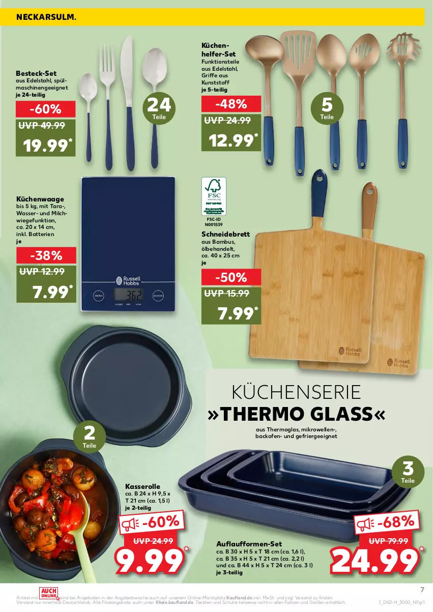 Aktueller Prospekt Kaufland - Spezielle Angebote - von 13.01 bis 19.01.2022 - strona 7 - produkty: angebot, angebote, backofen, bambus, batterie, batterien, besteck, besteck-set, edelstahl, eis, elle, Ergee, gefu, küche, Küchen, Küchenhelfer, Küchenwaage, mikrowelle, milch, Ofen, schneidebrett, schuhe, spülmaschinen, Ti, Waage, wasser