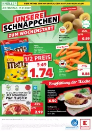 Gazetka promocyjna Kaufland - Spezielle Angebote - Gazetka - ważna od 19.01 do 19.01.2022 - strona 8 - produkty: angebot, angebote, beutel, drucker, eis, Engel, ente, Entenkeule, erde, kartoffel, Kartoffelknödel, kerze, kiwi, Kiwi Gold, Knödel, linsen, möhren, pizza, reis, rotkohl, schoko, Schokolinsen, Ti, uhr, ZTE