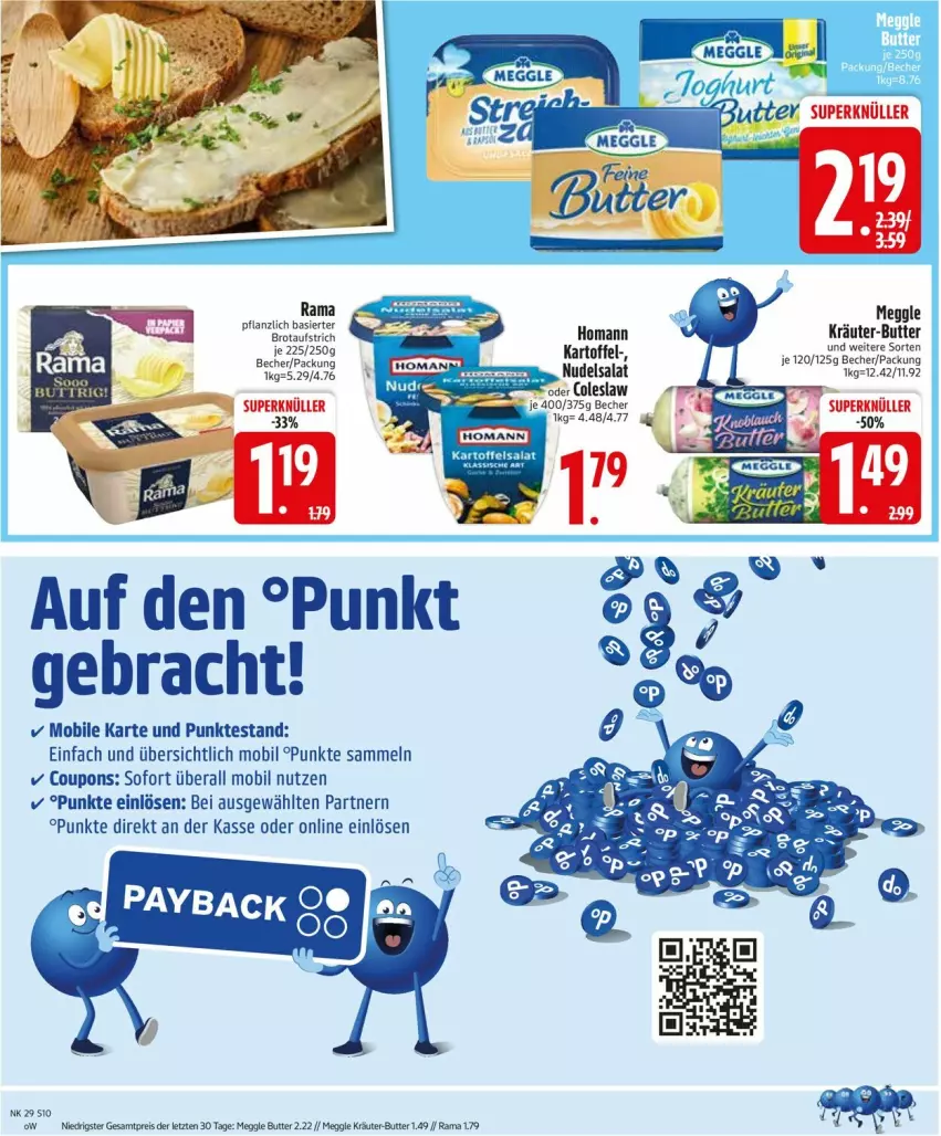 Aktueller Prospekt Edeka - Prospekte - von 14.07 bis 19.07.2025 - strona 10 - produkty: aufstrich, Becher, brot, brotaufstrich, butter, Coleslaw, coupon, coupons, eis, homann, kartoffel, kartoffelsalat, kräuter, kräuter-butter, meggle, nudel, nudelsalat, rama, reis, salat, ZTE