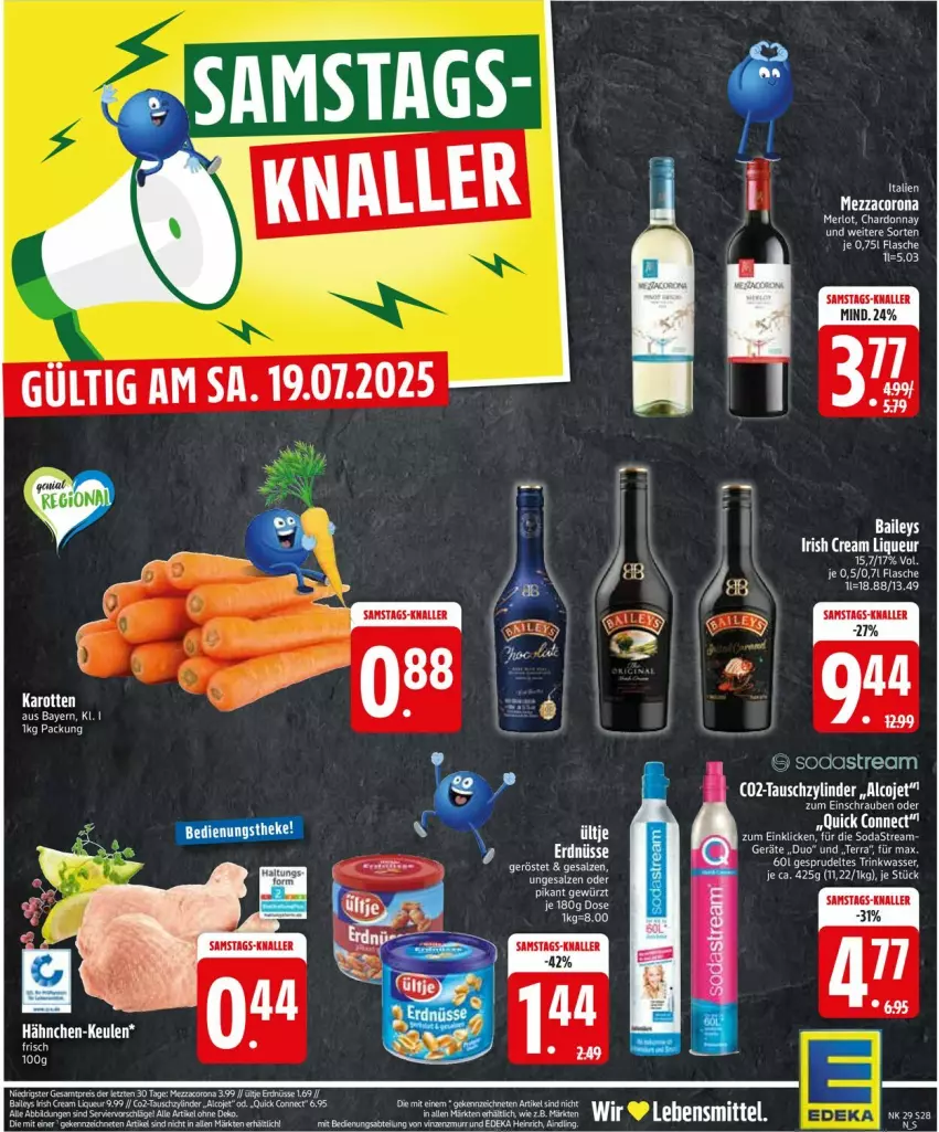 Aktueller Prospekt Edeka - Prospekte - von 14.07 bis 19.07.2025 - strona 28 - produkty: aeg, chardonnay, corona, flasche, kerze, lebensmittel, liqueur, merl, merlot, mezzacorona, Soda, sodastream, Ti