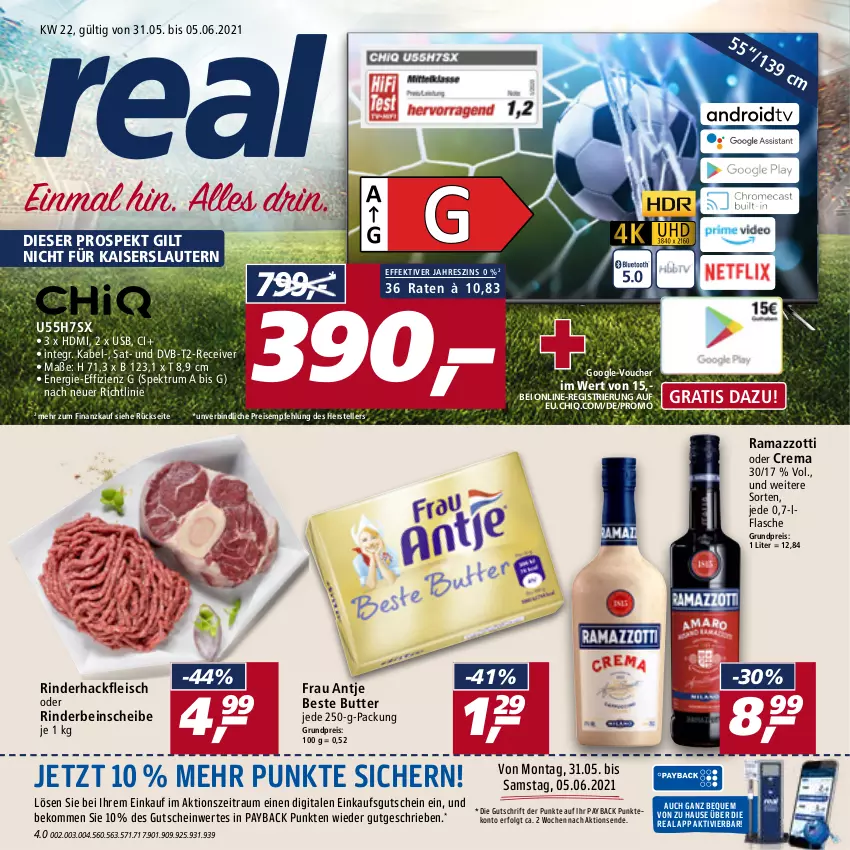 Aktueller Prospekt Real - Real Handzettel - von 31.05 bis 05.06.2021 - strona 1