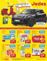 Gazetka promocyjna Netto Marken-Discount - Filial-Angebote - Gazetka - ważna od 20.05 do 20.05.2023 - strona 22 - produkty: bestpreis, bio, choco fresh, danone, Dany, di bufala, eis, ferrero, galbani, gin, Innocent, Kinder, Kinder Choco fresh, latte, mccain, milka, milkana, mousse, mozzarella, ndk, reis, rel, Roller, smoothie, Ti, tisch