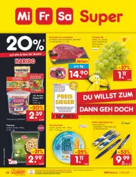 Gazetka promocyjna Netto Marken-Discount - Filial-Angebote - Gazetka - ważna od 20.05 do 20.05.2023 - strona 32 - produkty: ball, bestpreis, eis, entrecôte, filet, filets, fisch, haribo, jungbullen, ndk, pistazien, reis, Roller, Schal, Schale, thunfisch, Ti, trauben