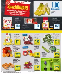 Gazetka promocyjna Diska - Prospekte - Gazetka - ważna od 04.02 do 04.02.2023 - strona 3 - produkty: aktionspreis, banane, bananen, beere, beeren, bio, blattspinat, brokkoli, burger, cola, deka, edeka bio, eis, elle, feldsalat, fisch, früchte, himbeer, himbeere, himbeeren, kartoffel, kartoffeln, mandarine, mandarinen, mango, orange, orangen, reis, rucola, salat, Schal, Schale, speisekartoffeln, spinat, stauden, tafeltrauben, Ti, topf, trauben