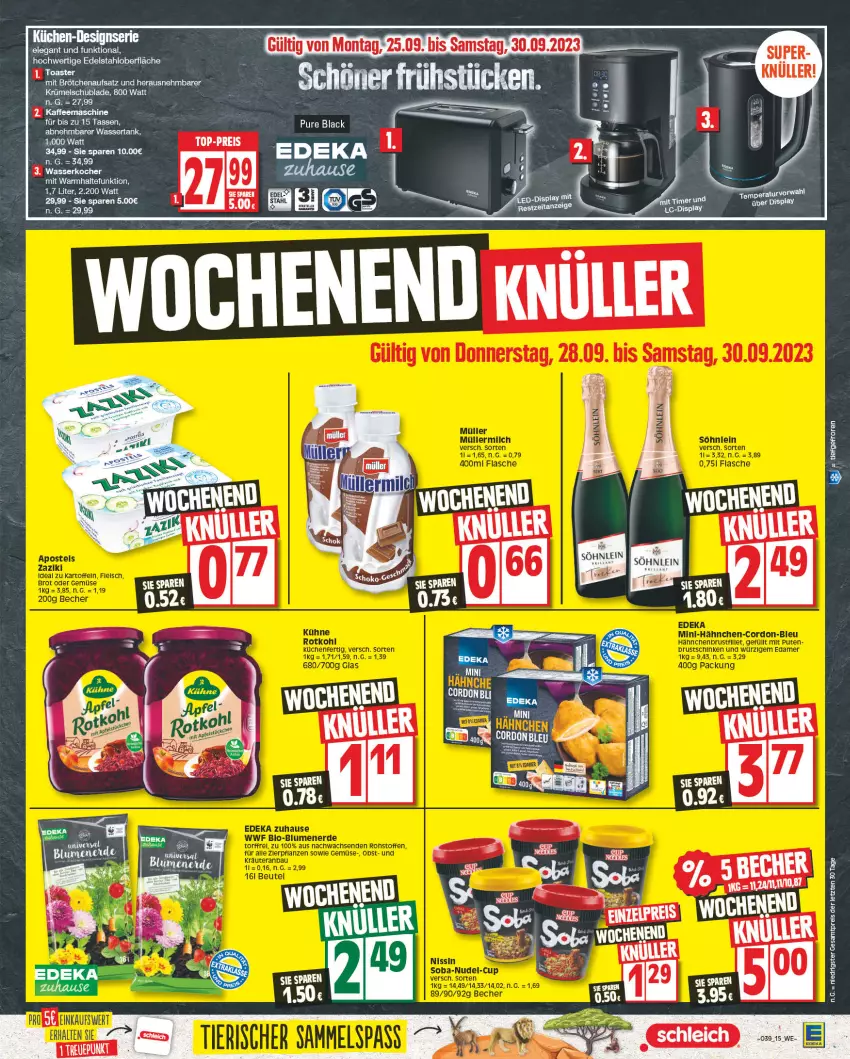 Aktueller Prospekt E Center - Angebote der Woche - von 25.09 bis 30.09.2023 - strona 15 - produkty: brötchen, brötchenaufsatz, edelstahl, eis, kaffee, kaffeemaschine, Kocher, reis, tasse, Ti, wasser, wasserkocher, wassertank, ZTE