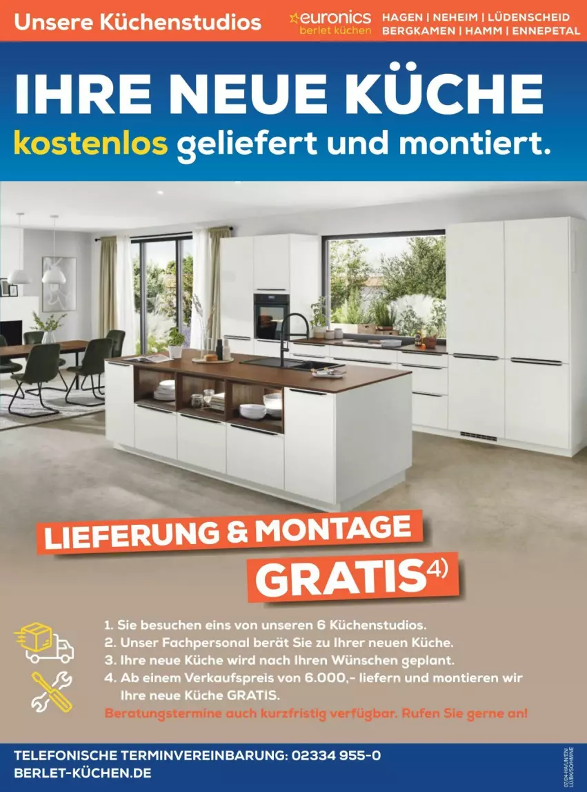 Aktueller Prospekt Euronics - Prospekte - von 16.02 bis 18.02.2024 - strona 8 - produkty: küche, Küchen, telefon