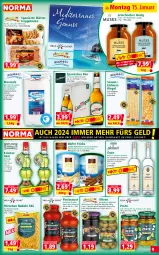 Gazetka promocyjna Norma - Norma - Gazetka - ważna od 22.01 do 22.01.2024 - strona 9 - produkty: arrabbiata, auer, basilico, bier, blätterteig, blätterteiggebäck, Blüte, blütenhonig, bolognese, eis, erdnuss, flasche, genovese, gin, hartweizen, honig, hörnchen, kräuter, kräuterlikör, likör, meersalz, natur, nudel, nudeln, nuss, nussriegel, olive, oliven, ouzo, pasta, pesto, reis, riegel, salz, sauce, sesam, Spezi, spirituosen, Ti, Waffelröllchen, ZTE