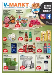 Gazetka promocyjna Vmarkt - V-Markt - Gazetka - ważna od 13.07 do 13.07.2022 - strona 1 - produkty: almighur, almighurt, alpecin, basilikum, Becher, beere, beeren, bier, braten, Brei, brustfilet, cin, coffein, darbo, darboven, develey, edelstahl, ehrmann, ehrmann almighurt, eilles gourmet, eis, elle, feinkost, filet, flasche, gewürz, Hefe, himbeer, himbeere, himbeeren, kaffee, kräuter, küche, Küchen, latte, LG, messer, natur, Paula, paulaner, pute, reis, rosmarin, sauce, saucen, Schal, Schale, schnitten, schnitzel, shampoo, Spezi, Sport, teigwaren, teller, Ti, tisch, topf, übertopf, Weißwurst, wurst