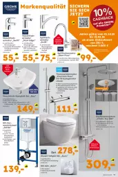 Gazetka promocyjna  - Gazetka - ważna od 06.12 do 06.12.2025 - strona 11 - produkty: armatur, auto, batterie, Bau, brause, brauseschlauch, garnitur, grohe, handbrause, kleber, schlauch, Spültischarmatur, spülung, thermostat, Ti, tisch, vita, Wand-Tiefspül-WC, Wanne, waschtisch, waschtischarmatur, wc-sitz