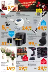 Gazetka promocyjna  - Gazetka - ważna od 06.12 do 06.12.2025 - strona 4 - produkty: akku, Akku-Schlagbohrschrauber, Behälter, beleuchtung, beutel, Blüte, Bohrschrauber, braten, Brille, bürste, dekoration, elle, ente, fernbedienung, grill, handstaubsauger, ladegerät, Nike, orchidee, Raumduft, reiniger, Reinigung, Schal, Schmuck, schrauben, Schraubendreher, staubsauger, Ti, Tiere, topf, touchscreen, weihnachten