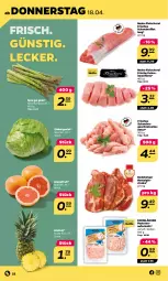 Gazetka promocyjna Netto - Woche 16 - Gazetka - ważna od 20.04 do 20.04.2024 - strona 22 - produkty: ananas, aufschnitt, Berger, eis, eisbergsalat, filet, filets, fleisch, Fleischerei, geschnetzeltes, grapefruit, LG, natur, pastete, pute, radeberger, salat, Schere, schwein, schweine, schweinefilet, spargel, spargel grün, steak, steaks, Ti, wein, weine, Zelt