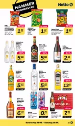 Gazetka promocyjna Netto - Woche 16 - Gazetka - ważna od 20.04 do 20.04.2024 - strona 25 - produkty: Bad, Berger, Donut, donuts, erdnuss, funny-frisch, irish whiskey, karamell, KnabberSnack, korn, kräuter, kräuterlikör, likör, maracuja, Mixer, mixery, nuss, salz, snack, Sternburg, Ti, trolli, trollinger, wein, weinbrand, whiskey, wilthener