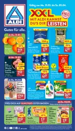 Gazetka promocyjna Aldi Nord - Von Montag - Gazetka - ważna od 05.04 do 05.04.2025 - strona 1 - produkty: aldi, almare, ariel, aust, Bau, beutel, blume, blumen, braten, brustfilet, cin, eis, erdnuss, filet, filets, fisch, flasche, gin, kuchen, Kugel, mandel, mandeln, meersalz, mozzarella, nuss, orange, orangen, pistazien, Pods, reis, rel, salz, SANTE, snack, snacks, Sun Snacks, thunfisch, Ti, torte, Vase, waschmittel, ZTE