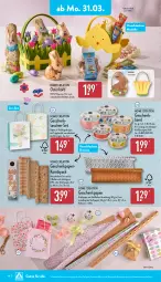 Gazetka promocyjna Aldi Nord - Von Montag - Gazetka - ważna od 05.04 do 05.04.2025 - strona 14 - produkty: Anhänger, dell, elle, Geschenkpapier, gin, korb, kraft, Mode, papier, Ria, Tasche, taschen, Ti, ZTE