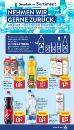 Gazetka promocyjna Aldi Nord - Von Montag - Gazetka - ważna od 05.04 do 05.04.2025 - strona 48 - produkty: Alwa, apfel, apfelsaft, auer, cola, drink, eis, flasche, getränk, getränke, milch, mineralwasser, natürliches mineralwasser, pils, Quellbrunn, reis, saft, smoothie, Ti, tiefpreis, wasser