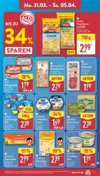 Gazetka promocyjna Aldi Nord - Von Montag - Gazetka - ważna od 05.04 do 05.04.2025 - strona 5 - produkty: Alpenhain, Becher, burger, butter, butterkäse, camembert, creme, danone, danone fruchtzwerge, emmentaler, flammkuchen, frischkäse, frucht, fruchtzwerge, gin, hilcona, ilag, Käse, kerrygold, kuchen, lamm, Mett, mettwurst, pasta, Popp, salat, Speck, Ti, tisch, wurst, ZTE