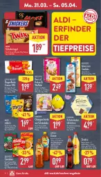 Gazetka promocyjna Aldi Nord - Von Montag - Gazetka - ważna od 05.04 do 05.04.2025 - strona 8 - produkty: aldi, angebot, angebote, biscoff, biscotto, cerealien, cookie, cookies, creme, eis, eistee, elle, flasche, gin, keks, kekse, lipton, mars, milch, reis, riegel, schoko, schokolade, schokoladen, schokoriegel, sinalco, tee, teller, Ti, tiefpreis, vollmilch, waffeln, zucker