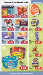 Gazetka promocyjna Famila - Prospekte - Gazetka - ważna od 02.04 do 02.04.2022 - strona 19 - produkty: beutel, bonbons, bounty, chips, decke, eis, haribo, lebensmittel, lindt, Löffel, mars, milka, milka schokolade, milky way, Nimm 2, reis, rum, schoko, schokolade, snickers, Ti, twix