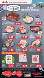 Gazetka promocyjna Famila - Prospekte - Gazetka - ważna od 02.04 do 02.04.2022 - strona 6 - produkty: aufschnitt, aus dem kühlregal, axe, backofen, bio, braten, bratenaufschnitt, eis, fleisch, Fleischerei, fleischsalat, gewürz, grill, grillhähnchen, grillhaxe, gurke, gurken, Haxe, Kalbsleber, Kalbsleberwurst, kasseler, katenschinken, knoblauch, kochschinken, kühlregal, lachs, lachsschinken, leberwurst, mac, mayonnaise, Ofen, pfanne, Rauch, regal, rwe, saft, salat, Schere, schinken, schinkenwurst, schwein, schweine, schweinebraten, snack, snacks, Speck, südtiroler, Ti, wein, weine, wurst, würstchen, Yo