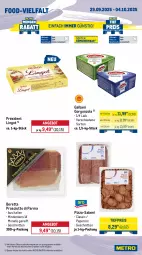 Gazetka promocyjna Metro - Wochen-Angebote Gastro - Gazetka - ważna od 04.10 do 04.10.2025 - strona 10 - produkty: angebot, beutel, blattspinat, eis, galbani, gorgonzola, kartoffel, kartoffeln, kuchen, lorenz, mac, Metro, metro gastro, milch, peperoni, Peroni, pizza, prosciutto, Prosciutto di Parma, reis, salami, schnitten, schoko, spinat, Ti, tiefpreis, tisch
