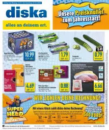 Gazetka promocyjna Diska - Prospekte - Gazetka - ważna od 21.01 do 21.01.2023 - strona 1 - produkty: aktionspreis, angebot, angebote, arla, Becher, bier, bio, braten, deka, eduscho, eis, gurke, gutschein, Hobby, kaffee, kakao, krustenbraten, mönchshof, nuss, reis, ritter, ritter sport, salat, Salatgurke, salz, schinken, schoko, schokolade, schwein, schweine, Sport, Ti, wein, weine, ZTE