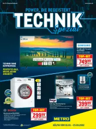 Gazetka promocyjna Metro - Technik Spezial - Gazetka - ważna od 27.05 do 27.05.2022 - strona 1 - produkty: angebot, angebote, auer, auto, eis, Elektro, elle, fernseher, gefu, kaffee, Metro, milch, reis, spee, Spezi, teller, Ti, top-hit, uhd, wasser