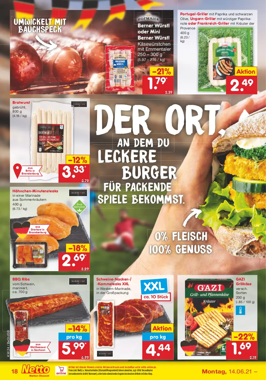 Aktueller Prospekt Netto Marken-Discount - Filial Angebote - von 14.06 bis 19.06.2021 - strona 18