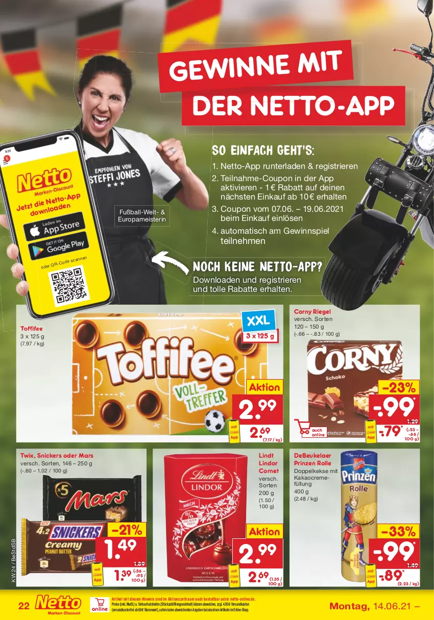 Aktueller Prospekt Netto Marken-Discount - Filial Angebote - von 14.06 bis 19.06.2021 - strona 22